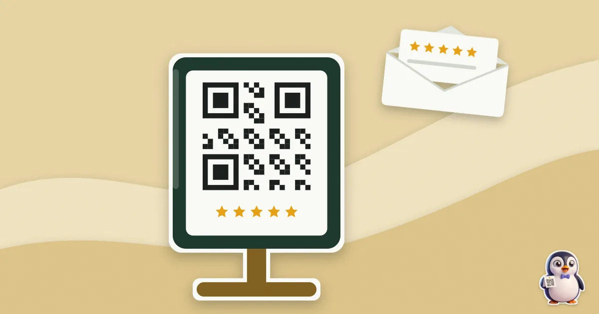 Illustration en papier découpé : affichette qr code et un e-mail de demande d'avis.